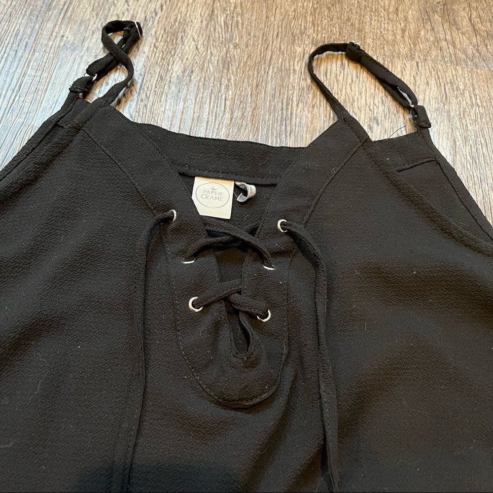 Paper Crane Adjustable Tank Top with Lace-up detailing - M - Picture 6 of 7